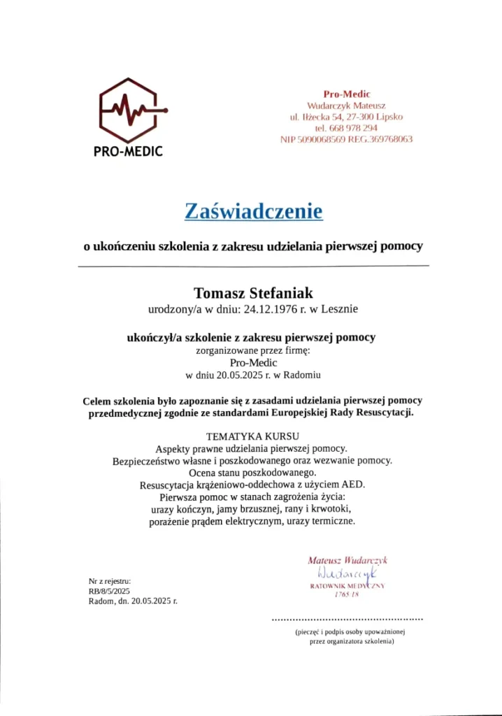 RTS - certyfikaty-b RTS certyfikaty b