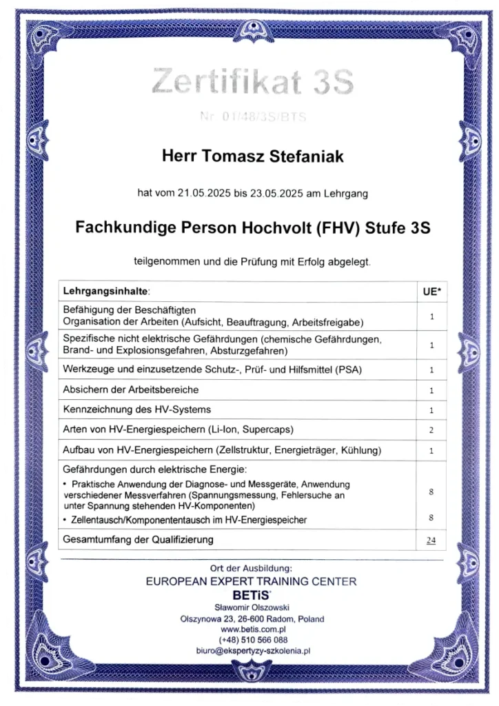 RTS - certyfikaty-g RTS certyfikaty g