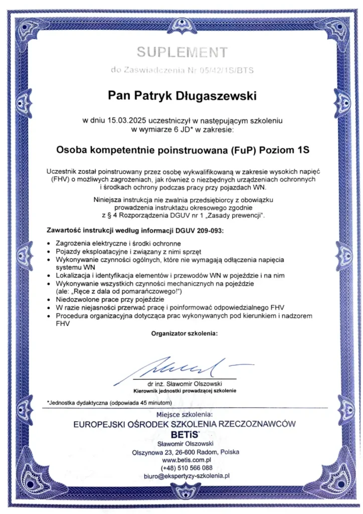 RTS - certyfikaty-l RTS certyfikaty l